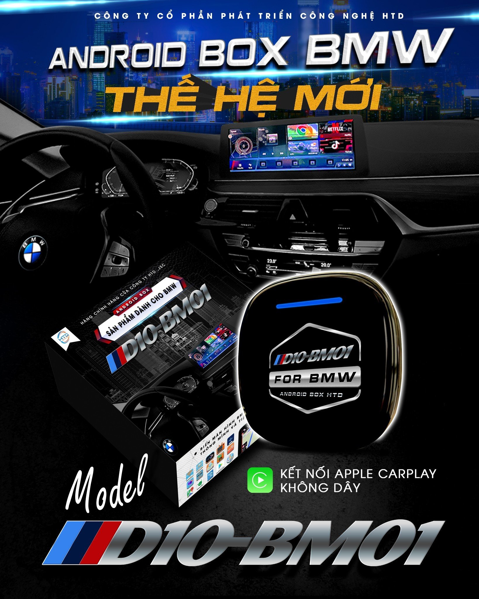 Android Box cho ô tô BMW D10-BM01