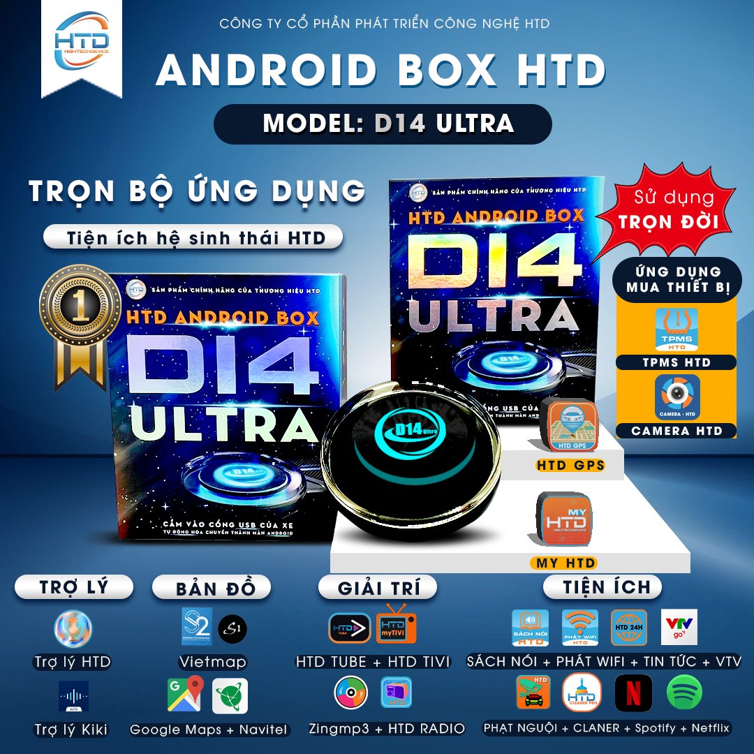 Android Box cho ô tô D14 Ultra